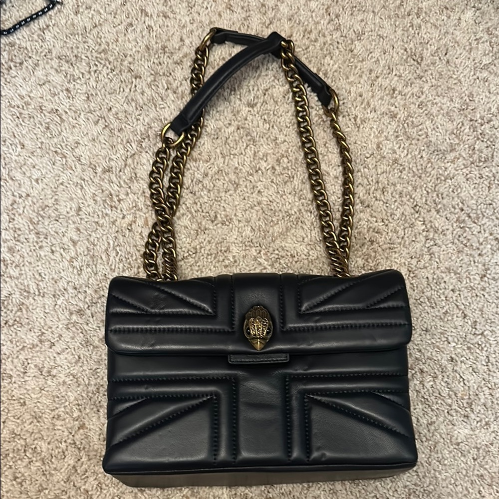 Kurt Geiger Kensington Black and Gold Purse